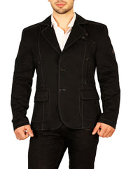 Fitted Notch Lapel Casual Jacket