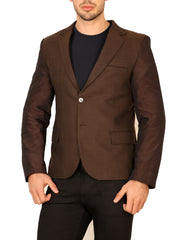 Notch Lapel Mixed Media Jacket