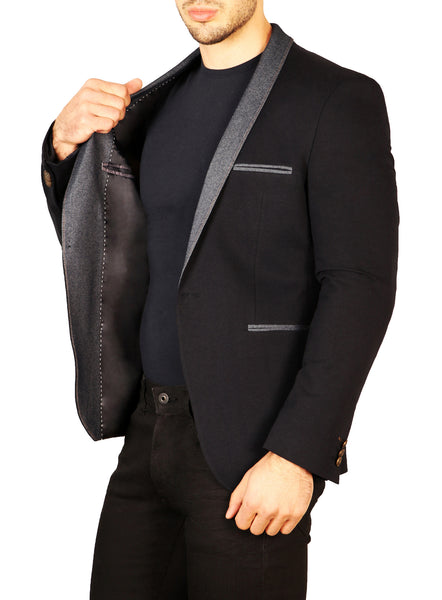 Contrast Shawl Lapel Zarali Fitted Blazer