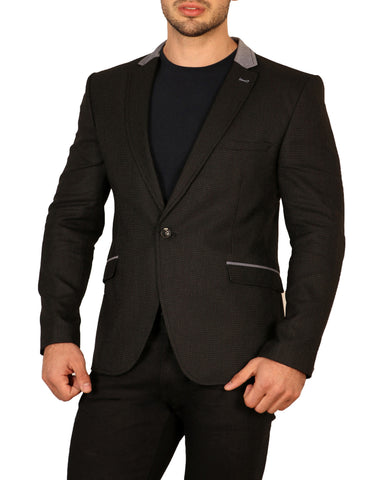 Contrast Lapel Lightweight Styliano Fitted Jacket